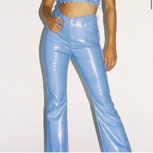 Princess Polly High Waist Harmonious Faux Leather Pants Women's Size 6 Boho Chic